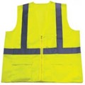 1284-LZ Lime Mesh Reflective Tape Class 2 Vest